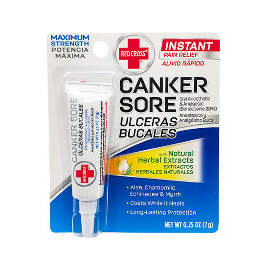 Picture of Red cross canker sore pain relief medicine 0.25 oz.