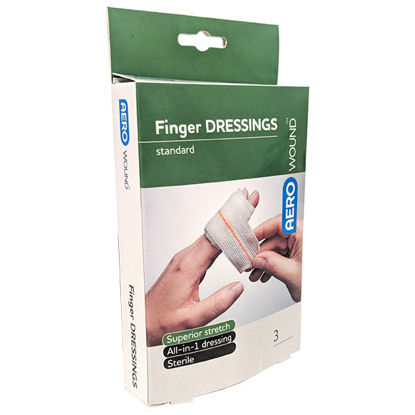 Picture of All-in-one finger dressing - 3 sterile dressings