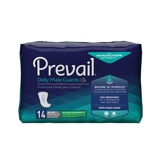 Picture of Prevail male guard pads 14 ct. Maximum absorbency