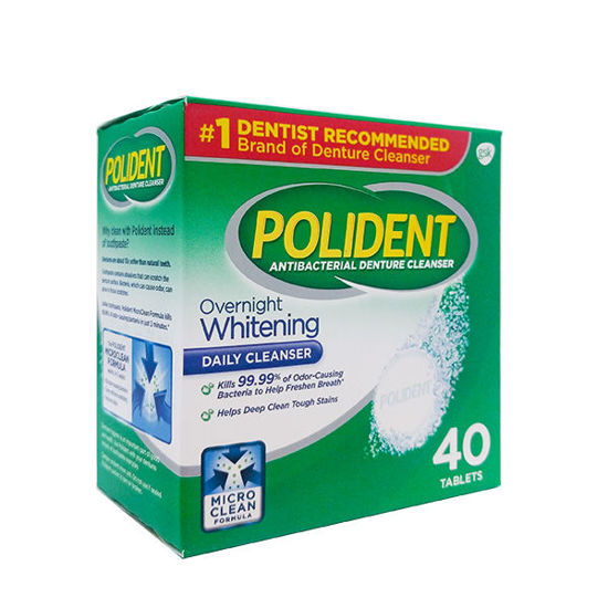 Picture of Polident overnight tablets 40 ct.