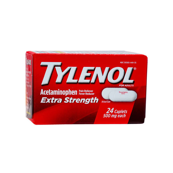 Picture of Tylenol Extra Strength Caplets 500mg 24/Ct